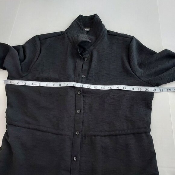 Gibsonlook Black  Shirt Dress With Drawstring Waist Size Medium - Picture 6 of 13